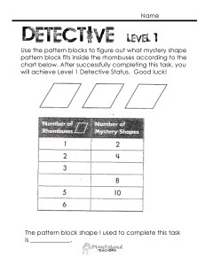 Number Pattern Detective- level 1