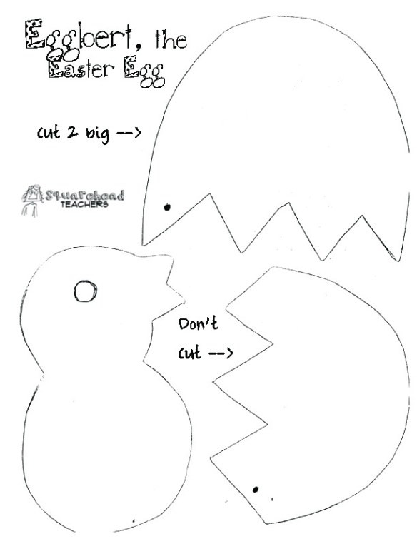Eggbert the Easter egg cut out center2 copy