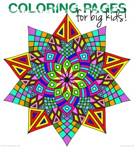 geometric coloring pages