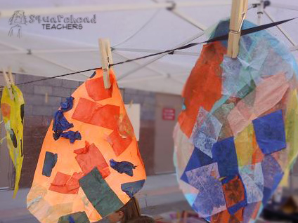 starch painting eggs