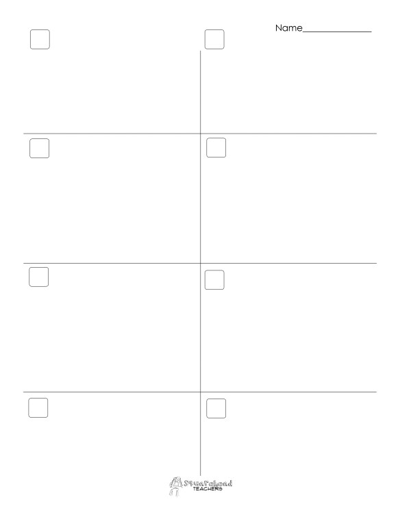 Roll a word blank sheet