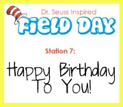 Station 7- Happy birthday to you