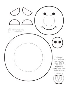 Paint a pig printable