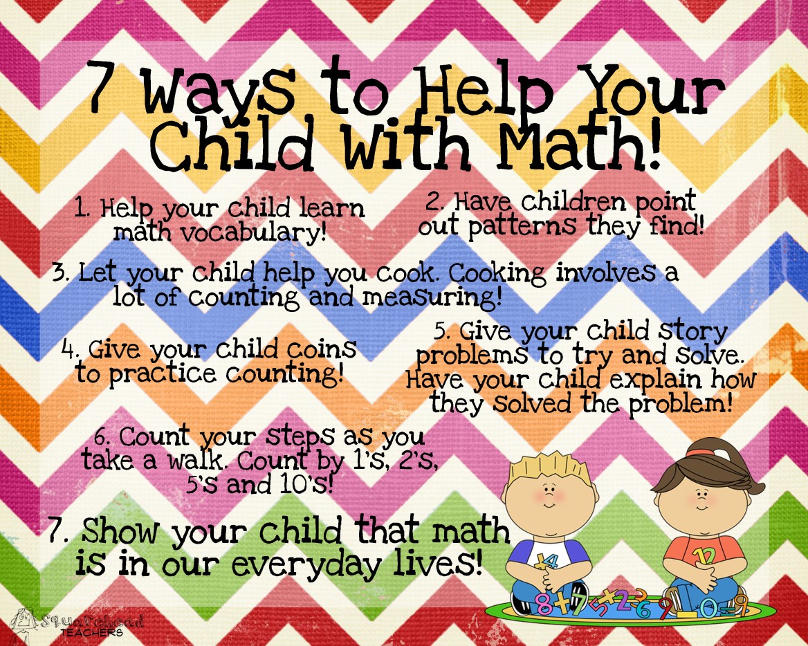 7 Ways You Can Help Your Child With Math | Squarehead Teachers
