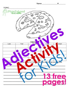 adjectives activity