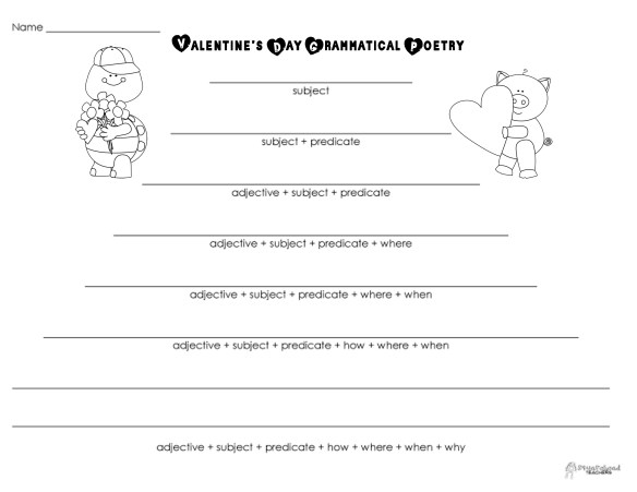 Grammatical Poetry- V Day