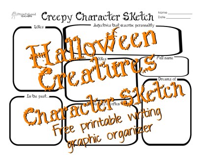 Creepy Character Sketch sticker