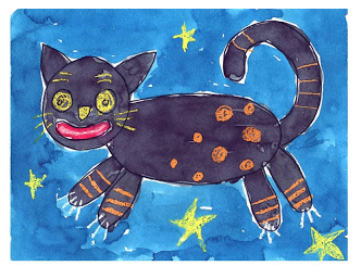 folk art cat tutorial