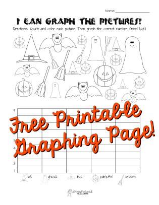 I Can Graph the Pictures- Halloween STICKER
