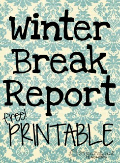 Winter break report