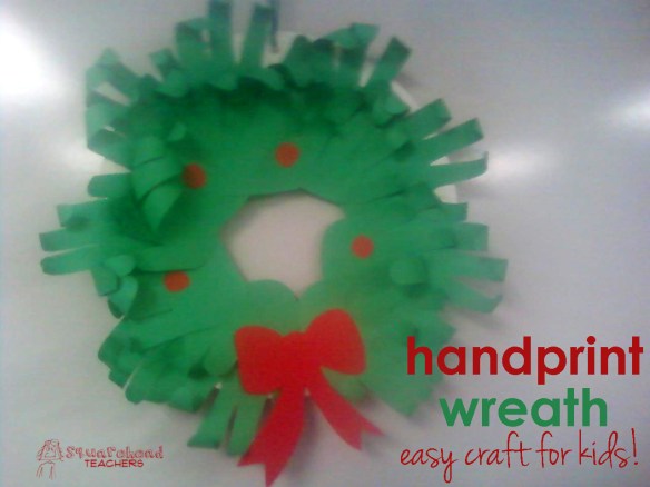 hand print wreath