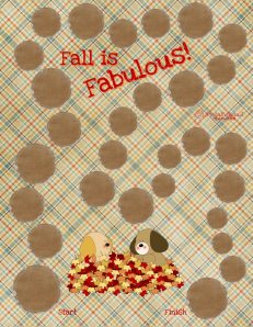 Fall is Fabulous Gameboard STICKER