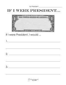 If I Were President STICKER