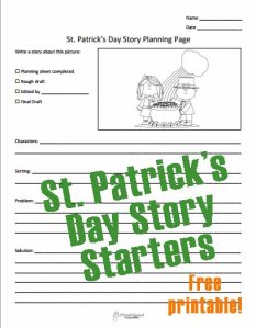 St. Patrick's Day Story Starters STICKER