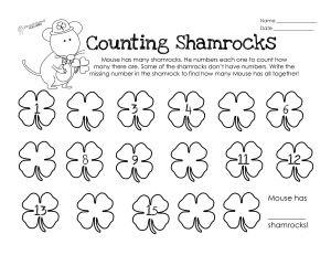 Counting Shamrocks STICKER