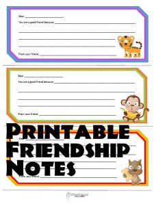 friendship notes 2 STICKER