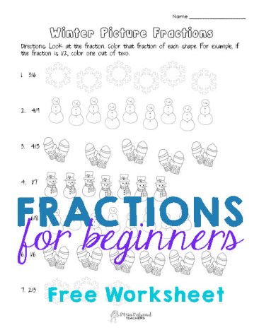 Winter Picture Worksheet STICKER