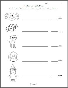 Halloween Syllables