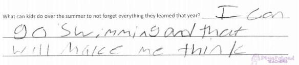 2- swimming makes you think